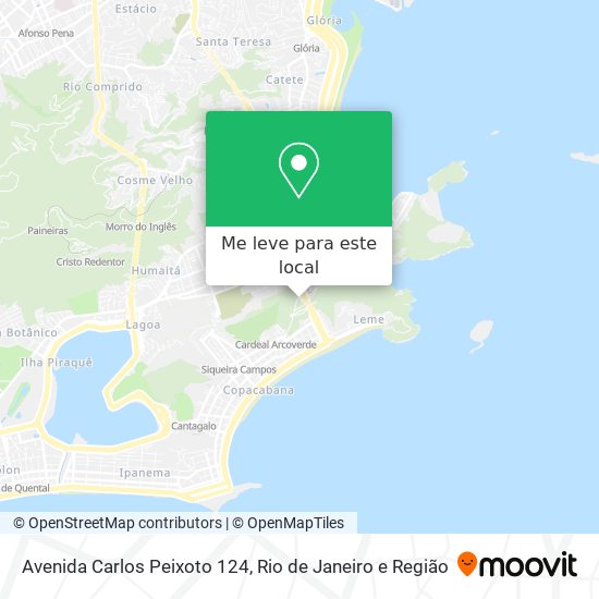 Avenida Carlos Peixoto 124 mapa