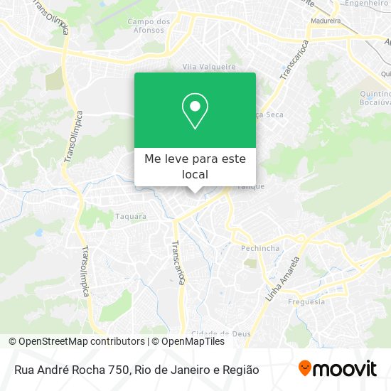 Rua André Rocha 750 mapa