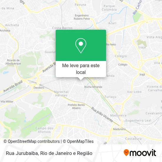 Rua Jurubaiba mapa