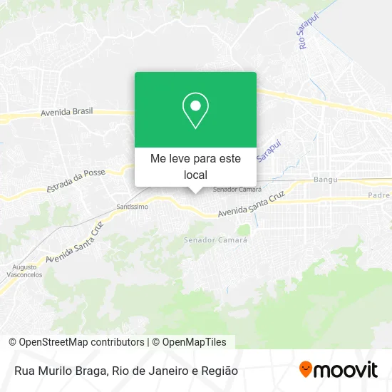Rua Murilo Braga mapa
