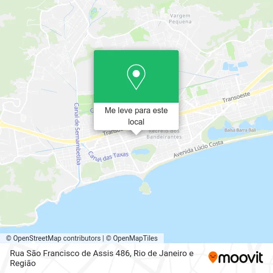 Rua São Francisco de Assis 486 mapa