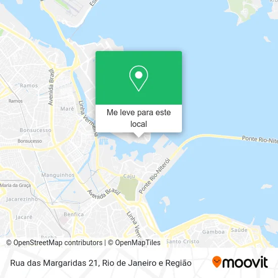 Rua das Margaridas 21 mapa