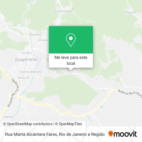 Rua Marta Alcântara Fares mapa