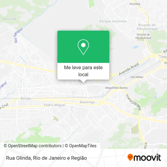 Rua Olinda mapa