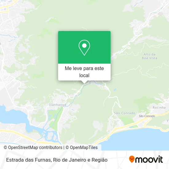 Estrada das Furnas mapa
