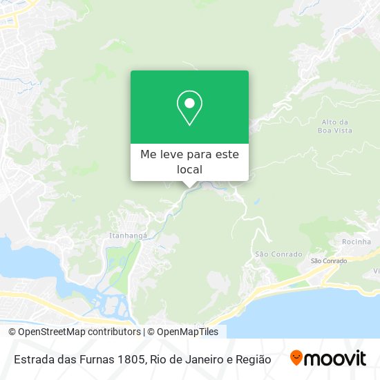 Estrada das Furnas 1805 mapa