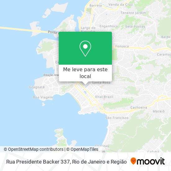 Rua Presidente Backer 337 mapa