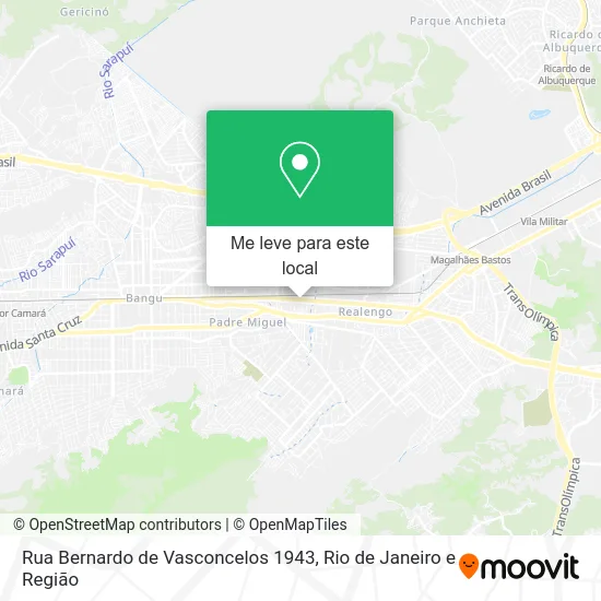 Rua Bernardo de Vasconcelos 1943 mapa