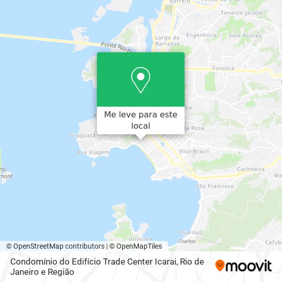 Condomínio do Edifício Trade Center Icarai mapa