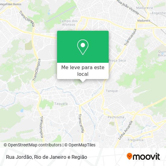 Rua Jordão mapa