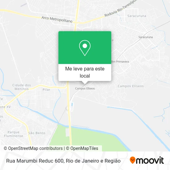 Rua Marumbi Reduc 600 mapa