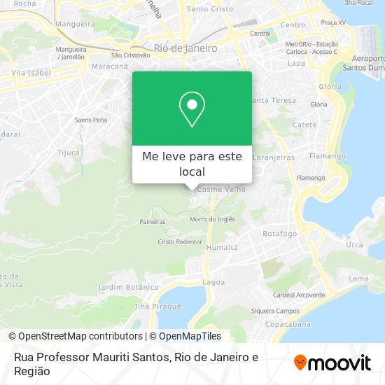 Rua Professor Mauriti Santos mapa