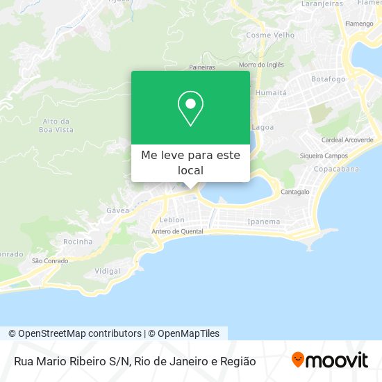 Rua Mario Ribeiro S/N mapa