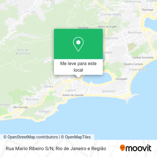 Rua Mario Ribeiro S/N mapa