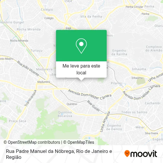 Rua Padre Manuel da Nóbrega mapa