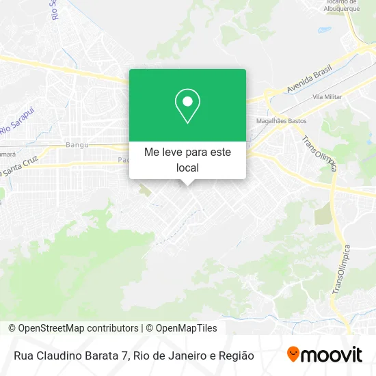 Rua Claudino Barata 7 mapa