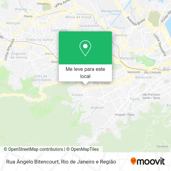 Rua Ângelo Bitencourt mapa