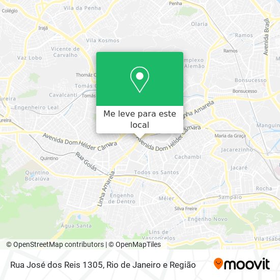 Rua José dos Reis 1305 mapa
