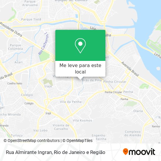 Rua Almirante Ingran mapa