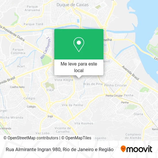 Rua Almirante Ingran 980 mapa