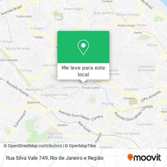 Rua Silva Vale 749 mapa