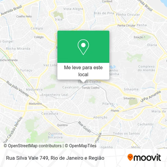 Rua Silva Vale 749 mapa