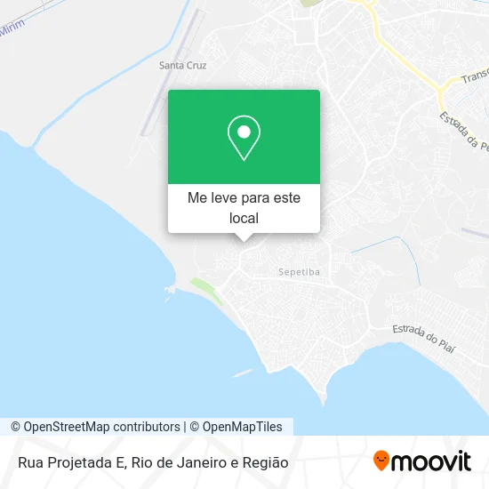 Rua Projetada E mapa