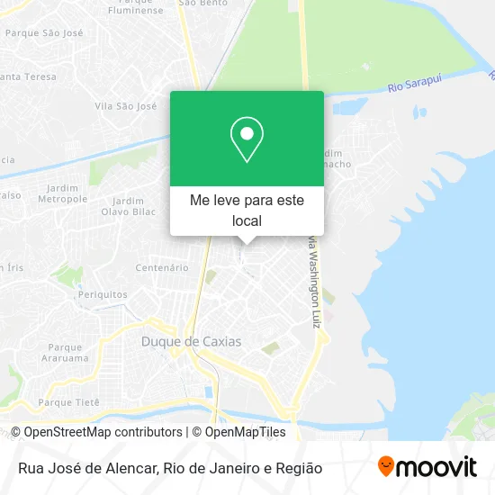 Rua José de Alencar mapa