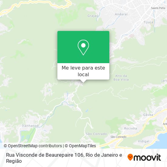 Rua Visconde de Beaurepaire 106 mapa