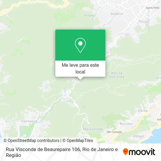 Rua Visconde de Beaurepaire 106 mapa