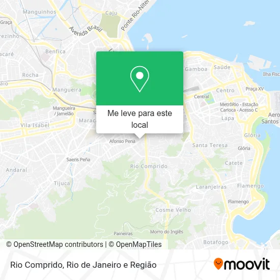 Rio Comprido mapa