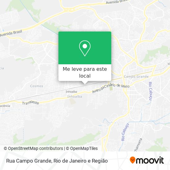 Rua Campo Grande mapa