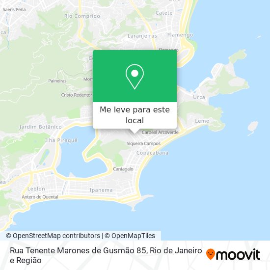 Rua Tenente Marones de Gusmão 85 mapa