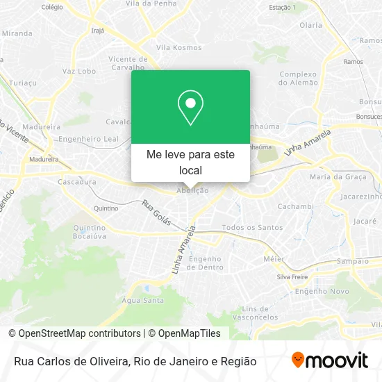 Rua Carlos de Oliveira mapa
