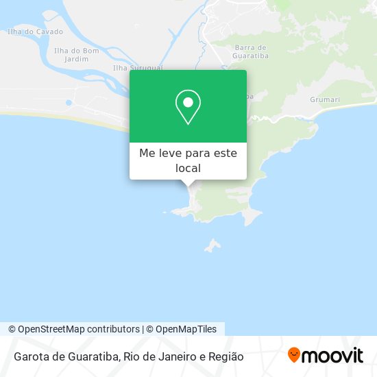 Garota de Guaratiba mapa