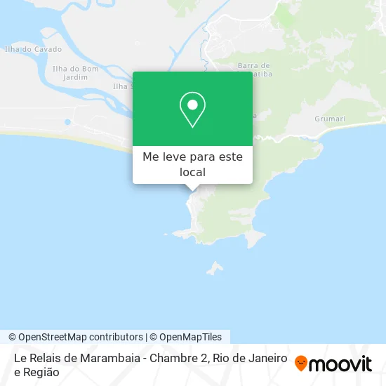 Le Relais de Marambaia - Chambre 2 mapa