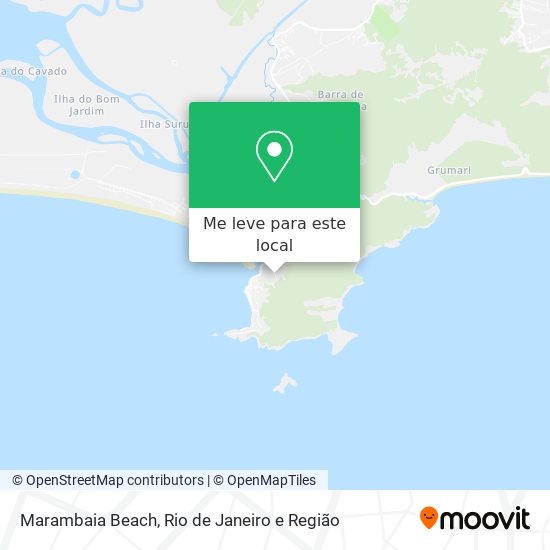 Marambaia Beach mapa