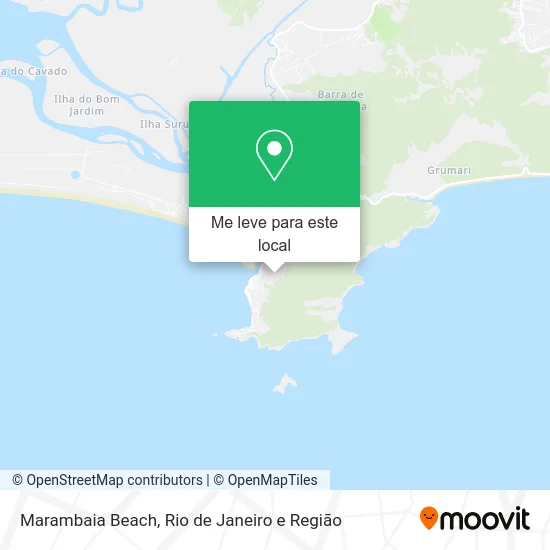 Marambaia Beach mapa