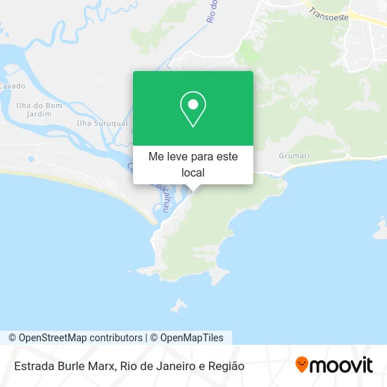 Estrada Burle Marx mapa