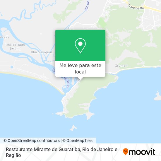 Restaurante Mirante de Guaratiba mapa