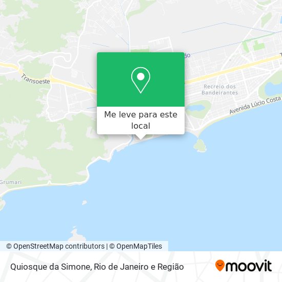 Quiosque da Simone mapa