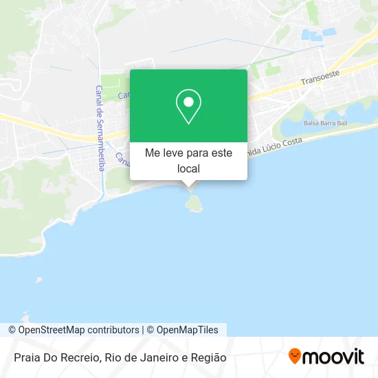 Praia Do Recreio mapa
