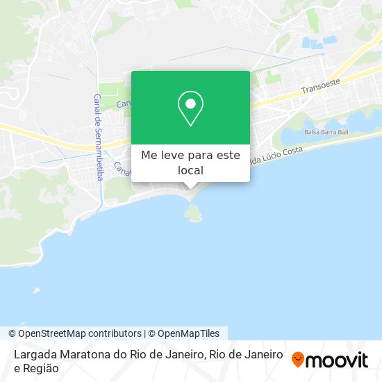 Largada Maratona do Rio de Janeiro mapa