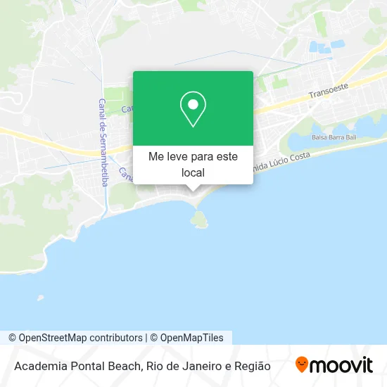 Academia Pontal Beach mapa
