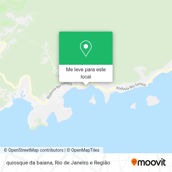 quiosque da baiana mapa