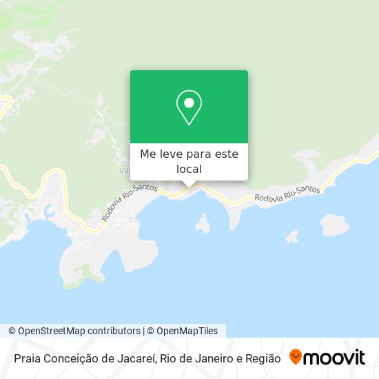 Praia Conceição de Jacareí mapa