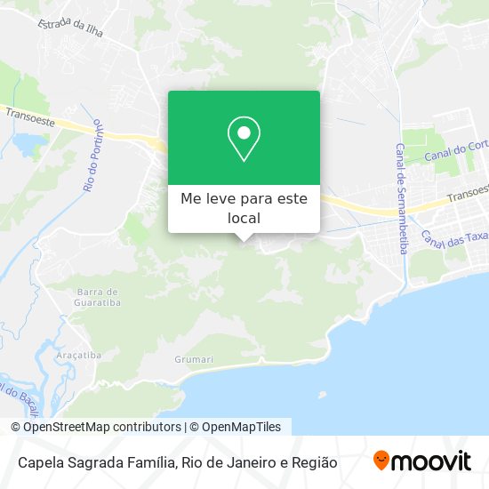Capela Sagrada Família mapa
