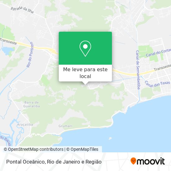 Pontal Oceânico mapa