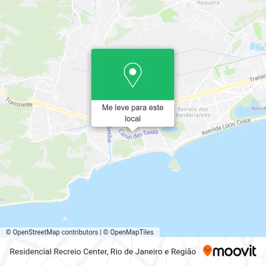 Residencial Recreio Center mapa