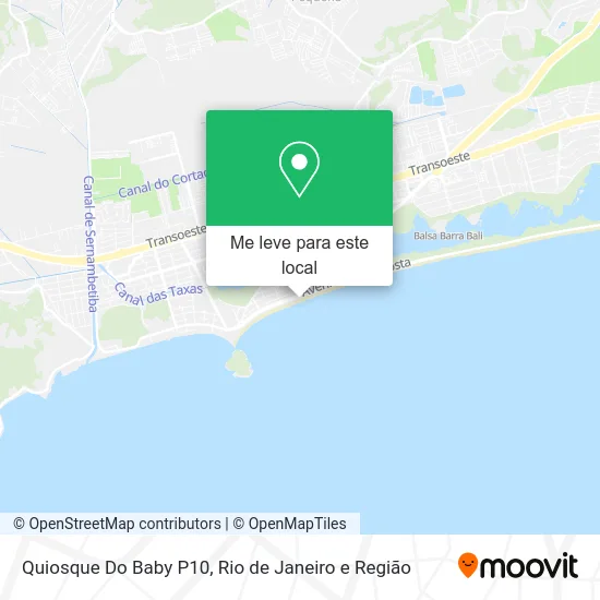 Quiosque Do Baby P10 mapa